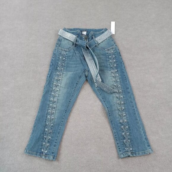 Venus Ladies size 4 Jeans with rhinstone belt. - Picture 1 of 1